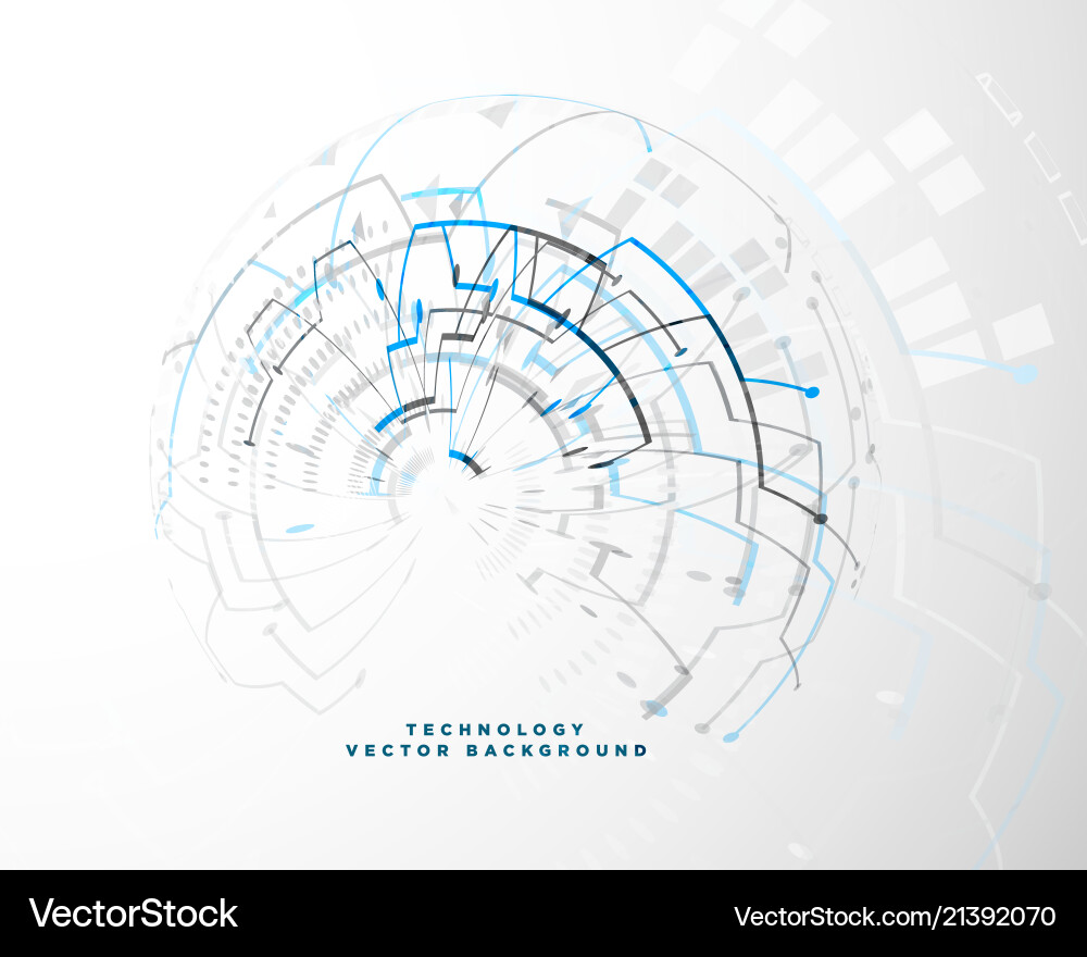 Technology background with abstract wire mesh Vector Image
