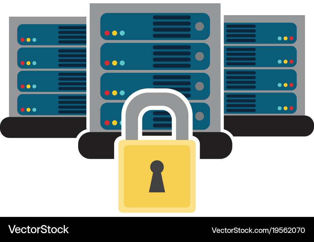 Web hosting design vector image