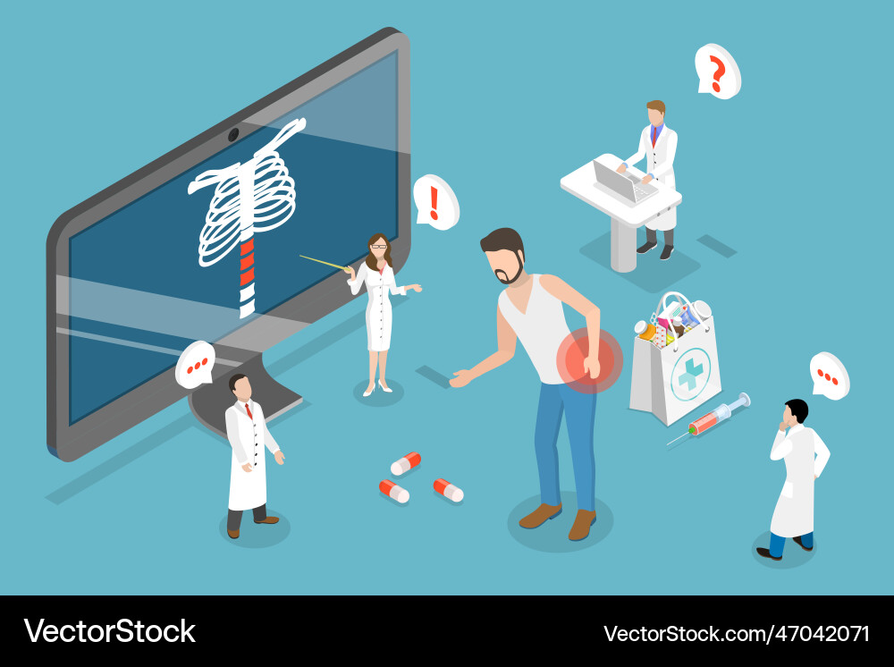 3d isometric flat conceptual Royalty Free Vector Image