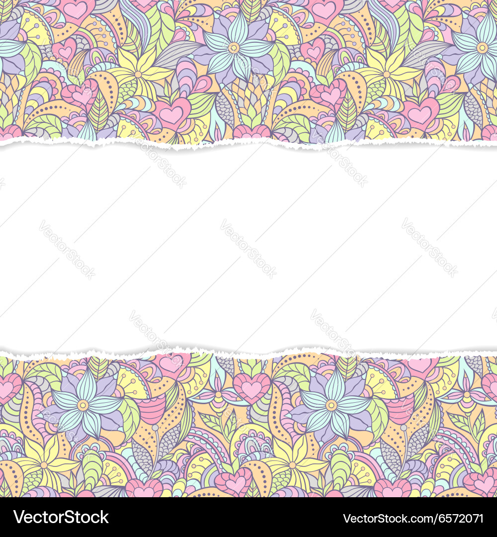 Abstract seamless pattern with torm paper vector image