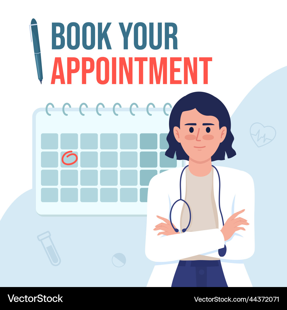 Book doctor appointment card template Royalty Free Vector book-doctor-appointment-card-template-royalty-free-vector