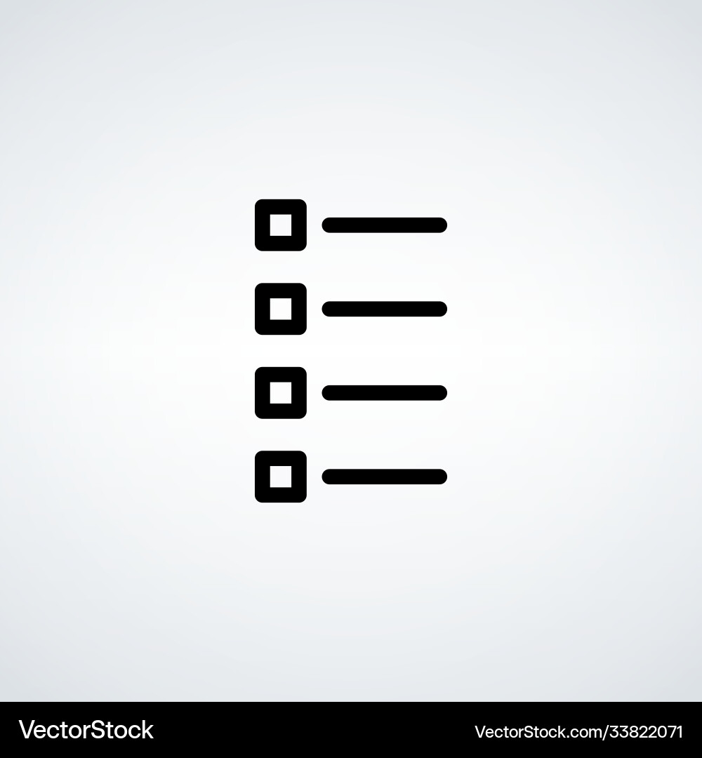 Check list icon task form stock isolated Vector Image
