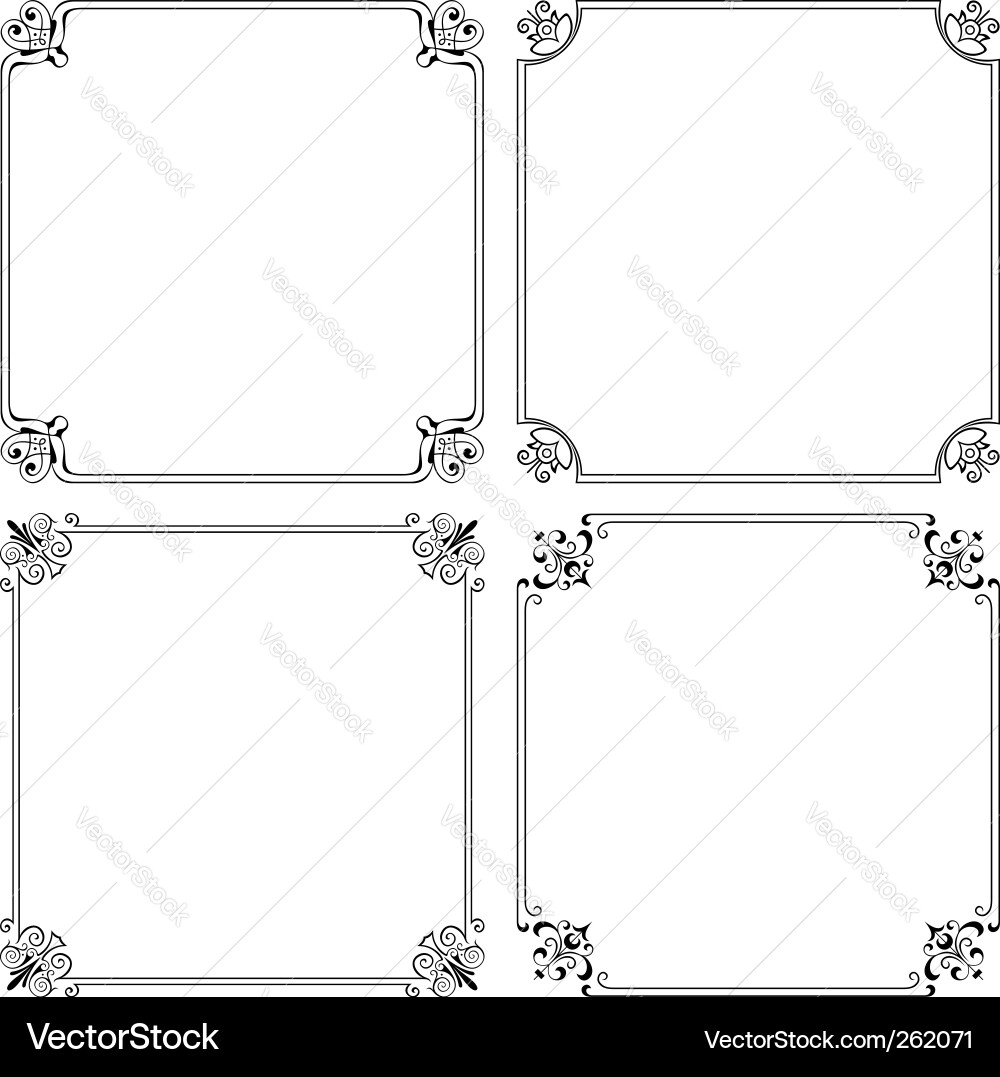 Decorative Frame Border Royalty Free Vector Image
