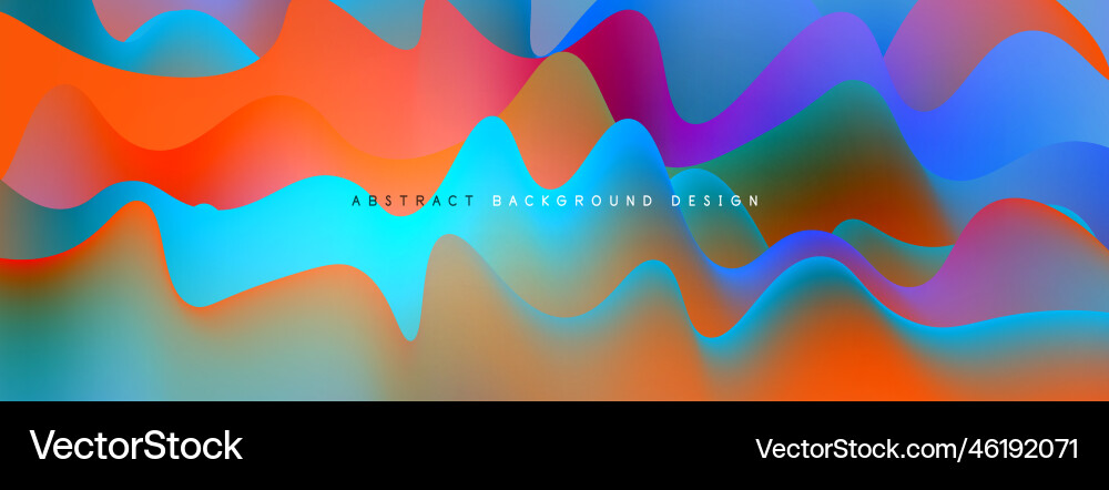 Dynamic liquid waves abstract background Dynamic liquid waves abstract background vector image