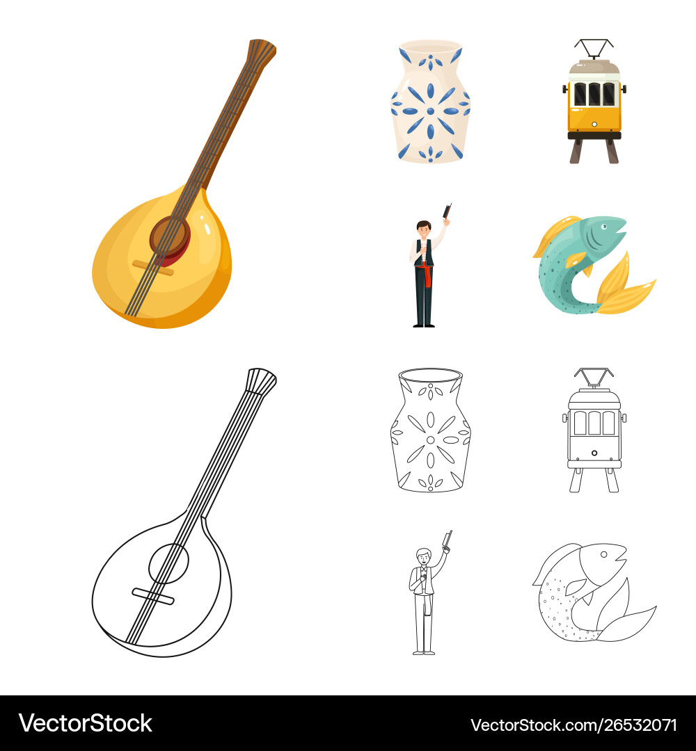 Isolated object and historic symbol collection Isolated object and historic symbol collection vector image