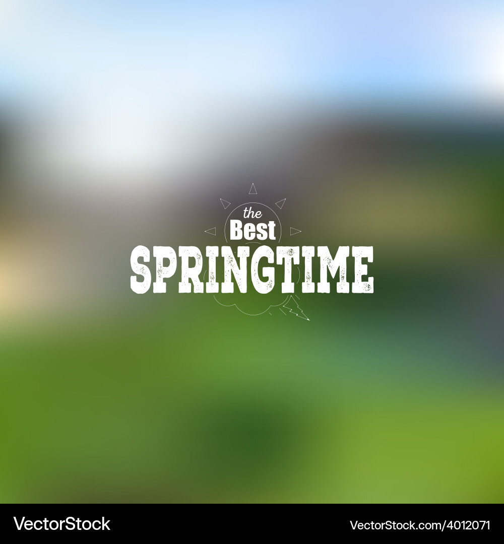Spring time poster web and mobile vector image