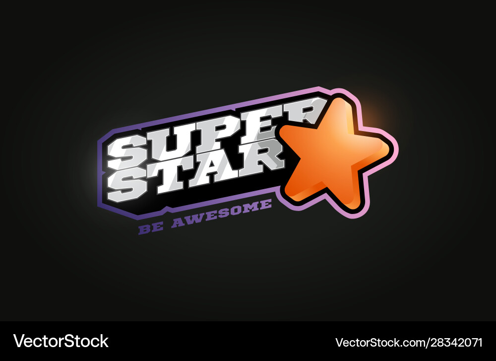 Superstar mascot moderne professionelle sport Superstar mascot moderne professionelle sport vektorbild