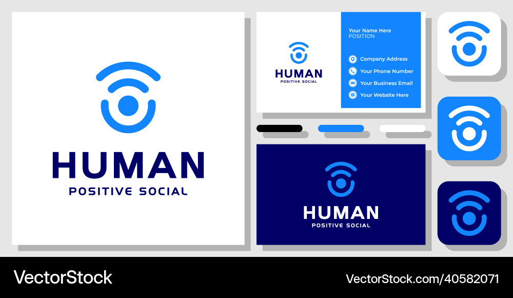 Wireless Network Communication Signals vector image