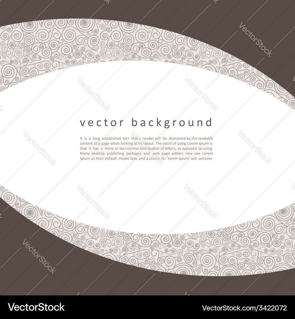 Abstract seamless pattern with swirls vector image