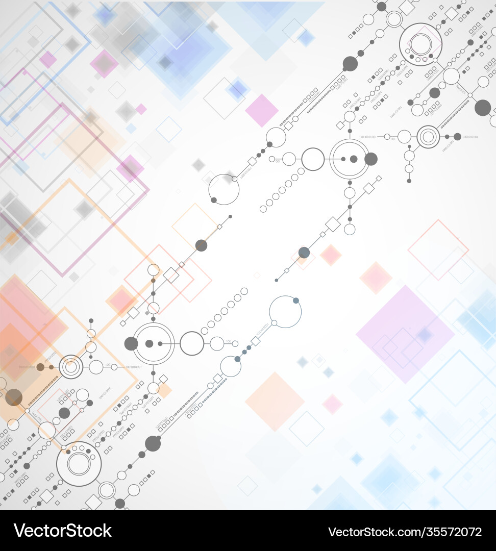 Abstract technological background with various Abstract technological background with various vector image