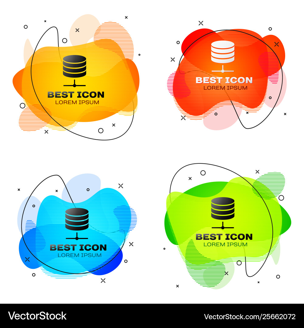 Black server data web hosting icon isolated Black server data web hosting icon isolated Vector Image