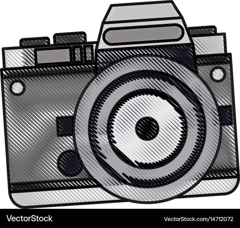Camera Sketch Icon Vector Image
