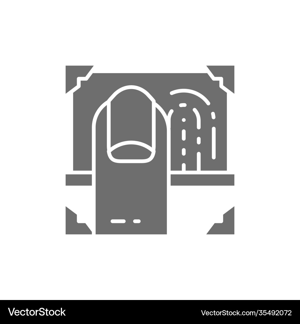 Fingerprint verification laser scanning Fingerprint verification laser scanning Vector Image