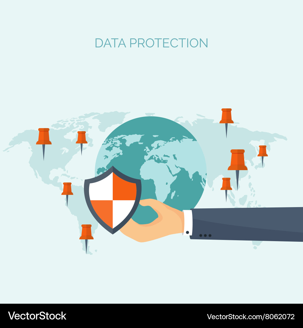 Flat cloud computing Vector Image