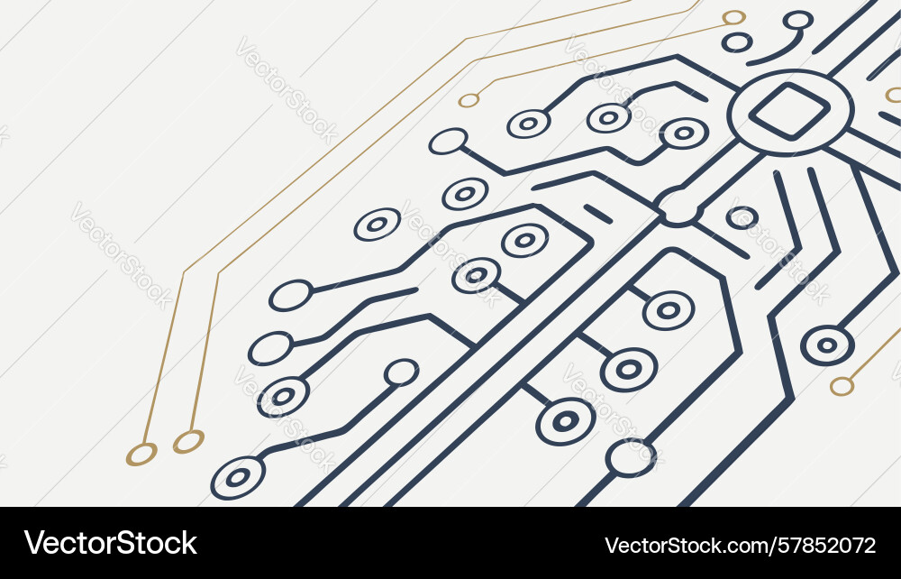 Light abstract tech circuitry pathways design Vector Image