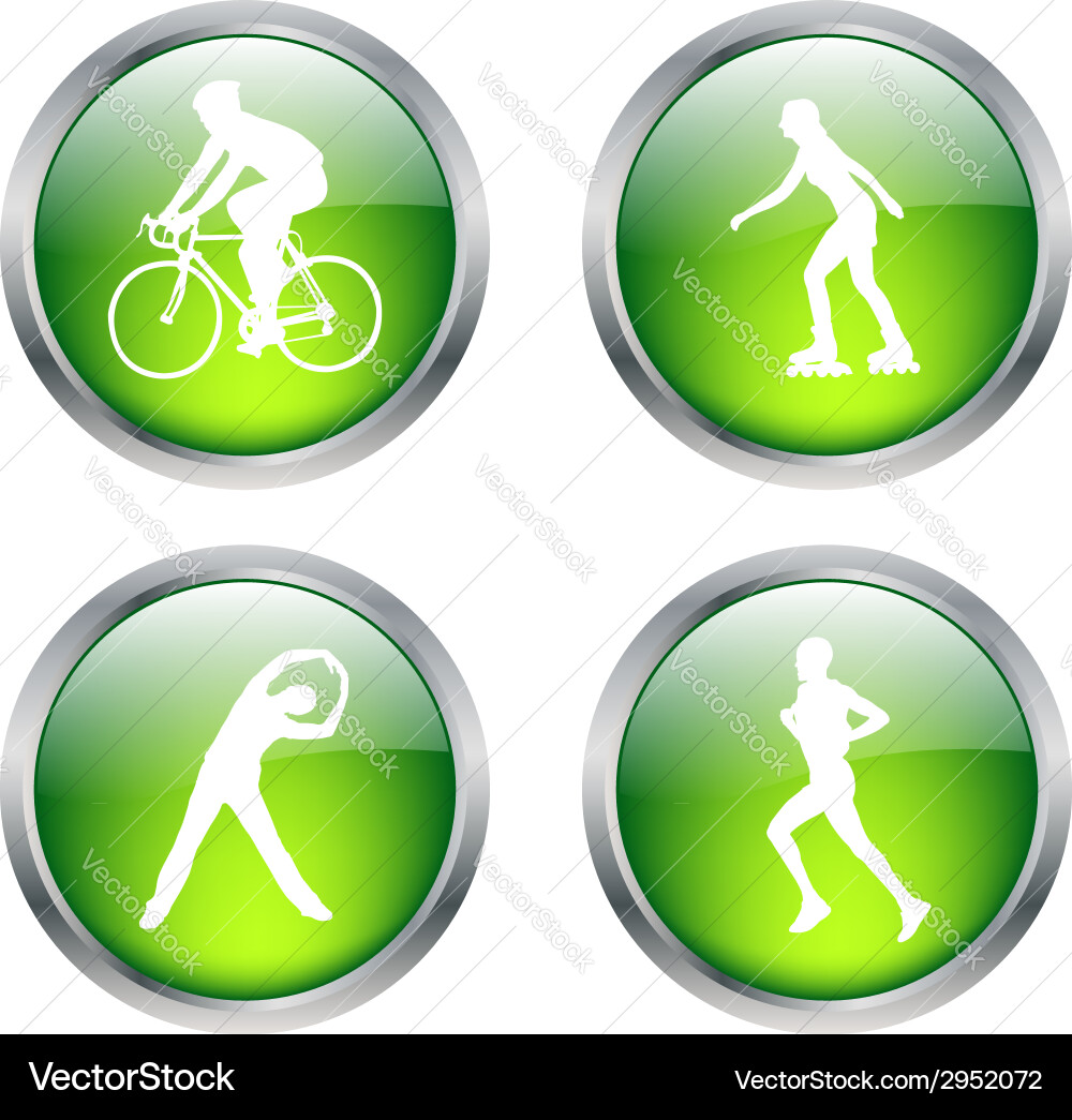 Recreation buttons Vector Image