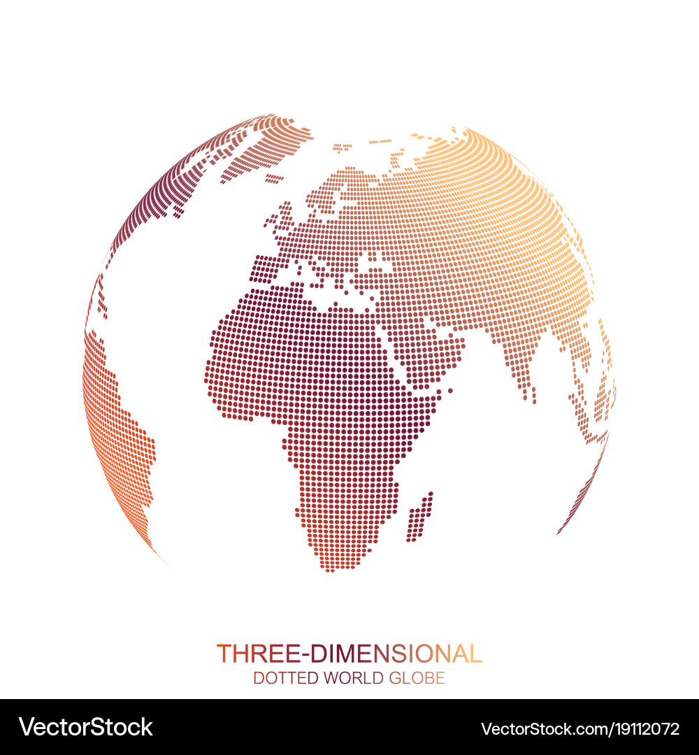 Three-dimensional abstract background planet vector image