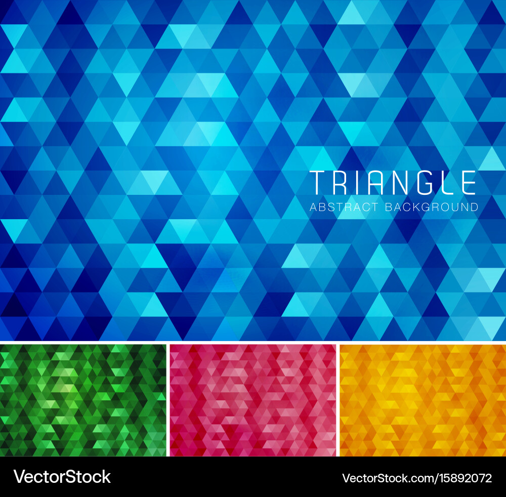 Triangle abstract background vector image