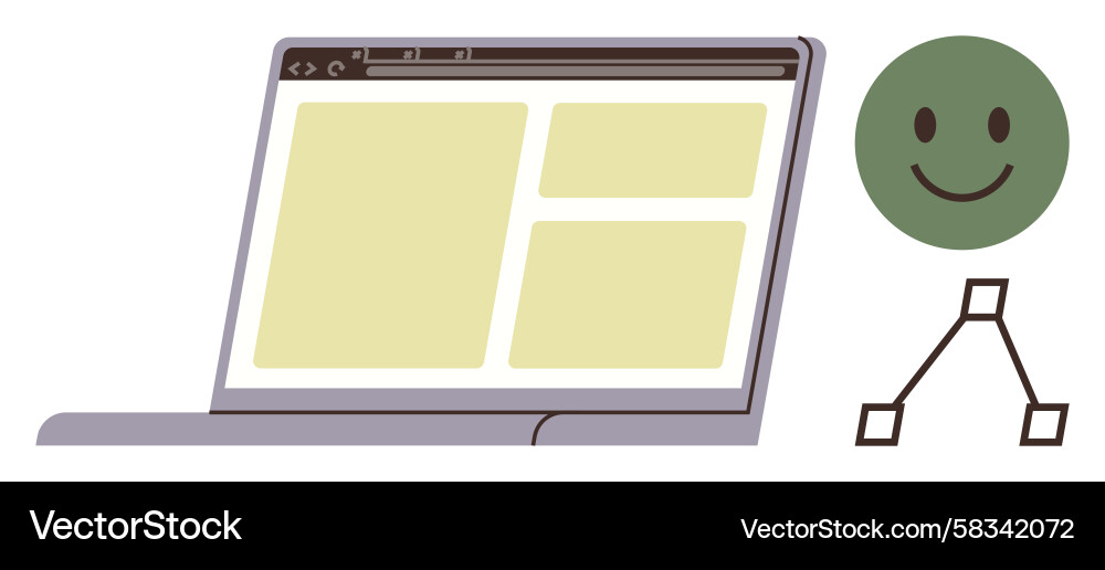 User Interface Concept - Workflow & Productivity Vector Image