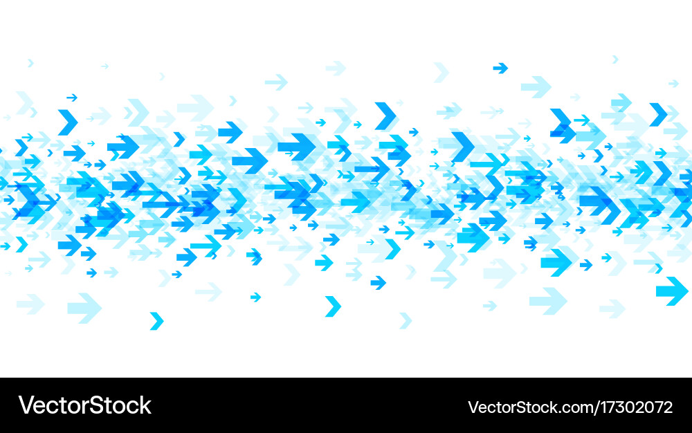 White background with blue arrows Royalty Free Vector Image