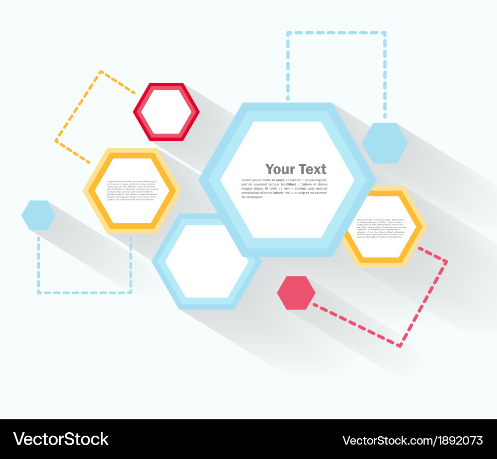 Abstract background with hexagons vector image