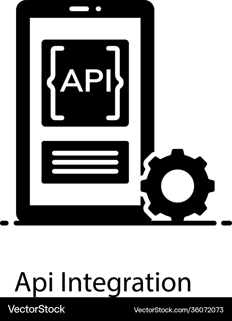 Api integration Vector Image