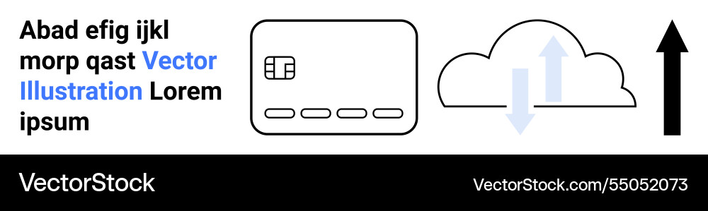 Cloud computation and data transfer concept Cloud computation and data transfer concept vector image
