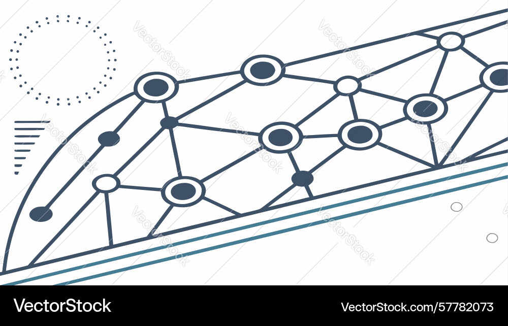 Digital data network border seamless connectivity vector image