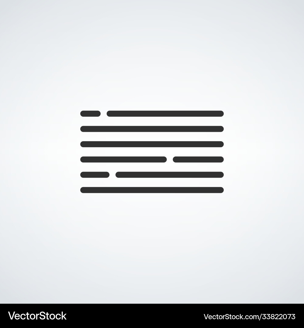 Document text icon file stock vector image