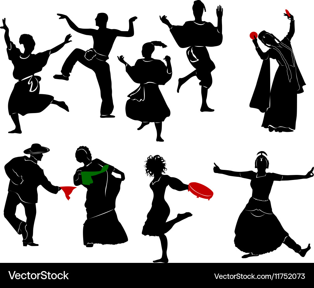 Ethnic dance Vector Image