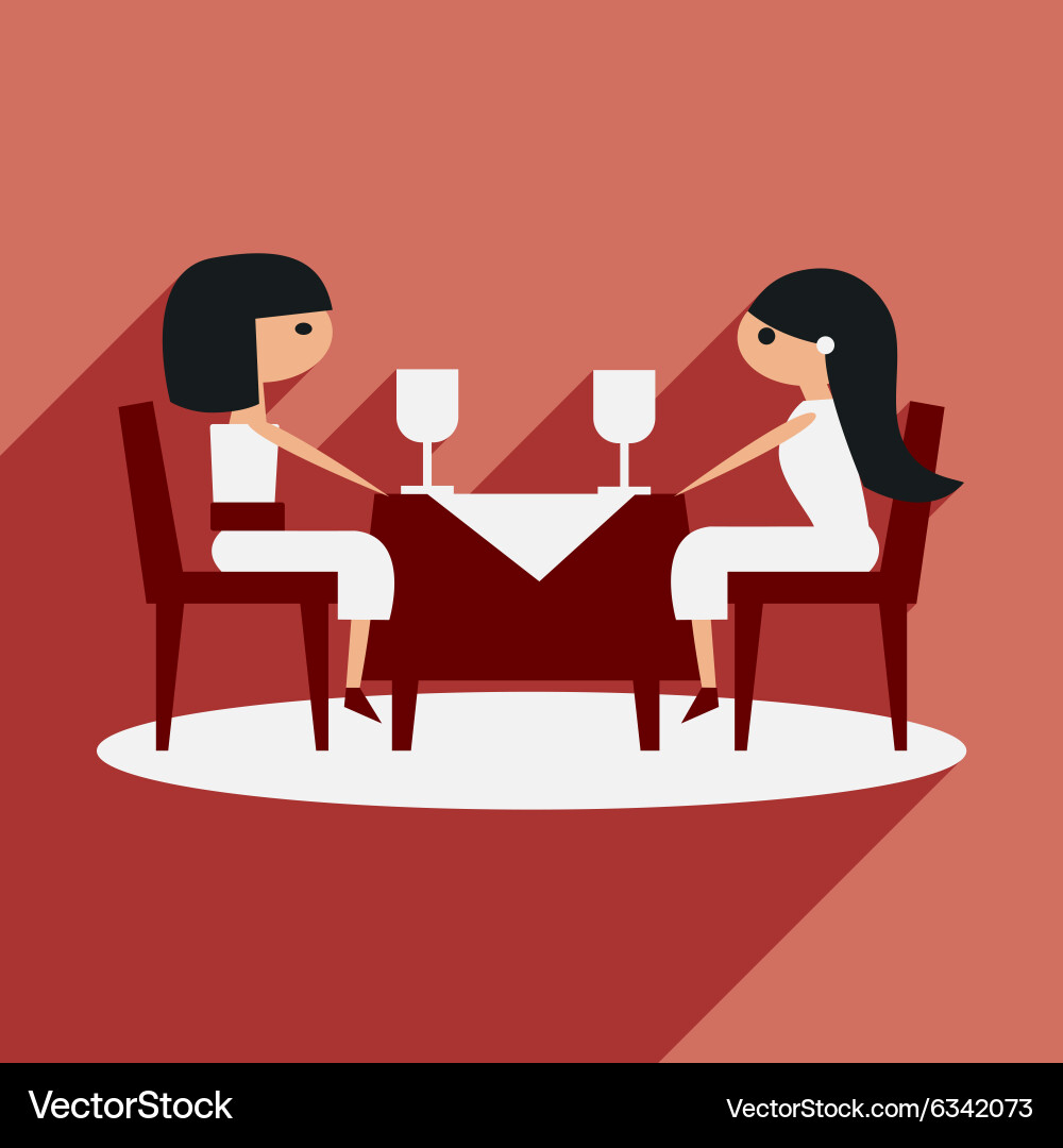 Flat with shadow icon and mobile application vector image