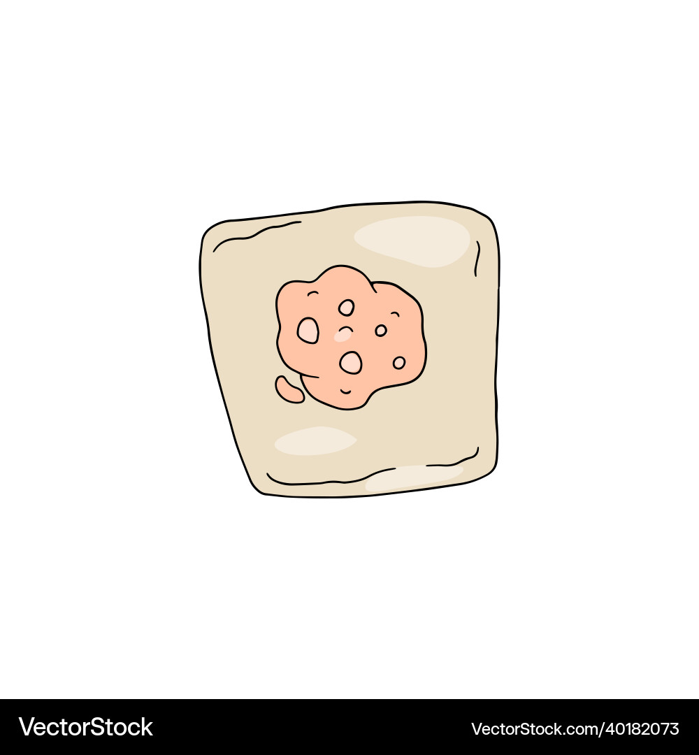Process of making dumpling from rectangular piece Process of making dumpling from rectangular piece Vector Image