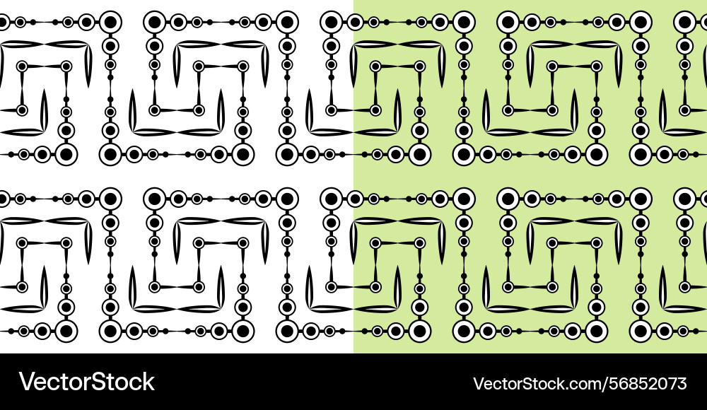 Set of monochrome zigzag pattern clear design Vector Image