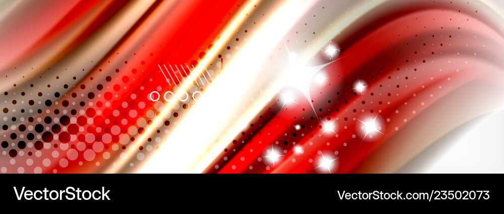 Smooth liquid blur wave background color flow Vector Image