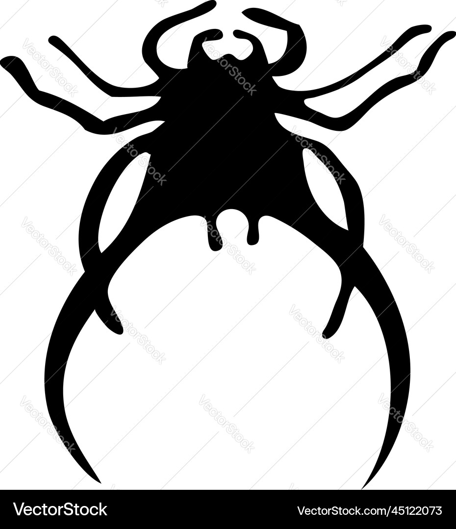 Spider silhouette Spider silhouette vector image