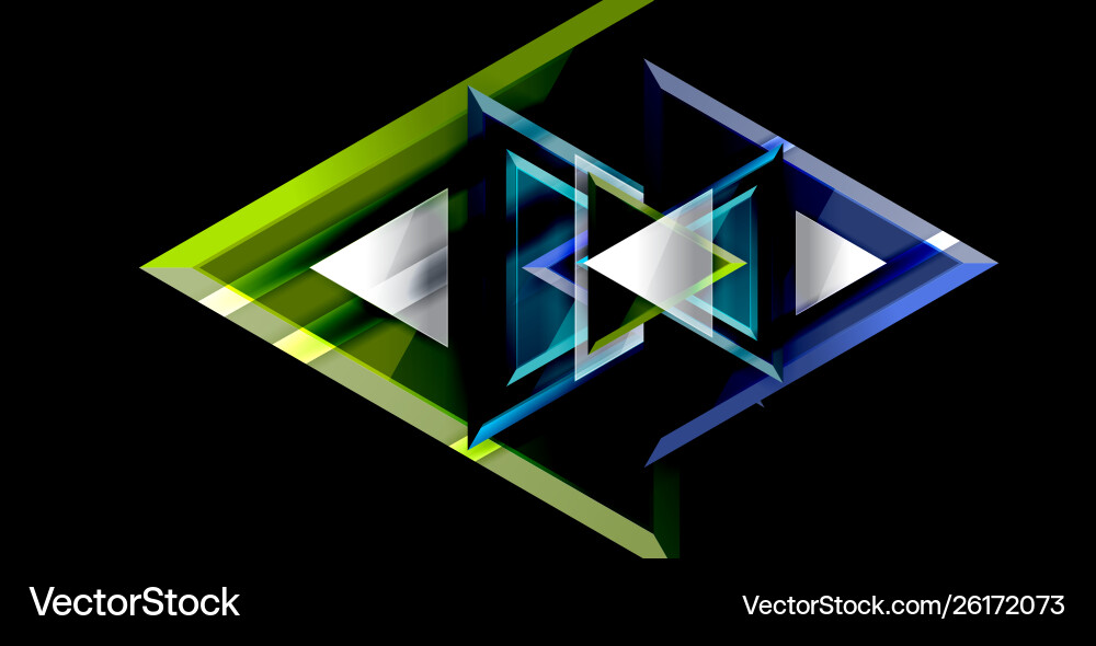 Triangle abstract background Vector Image