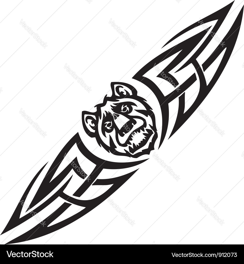 Tribal Dog and Beast vector image