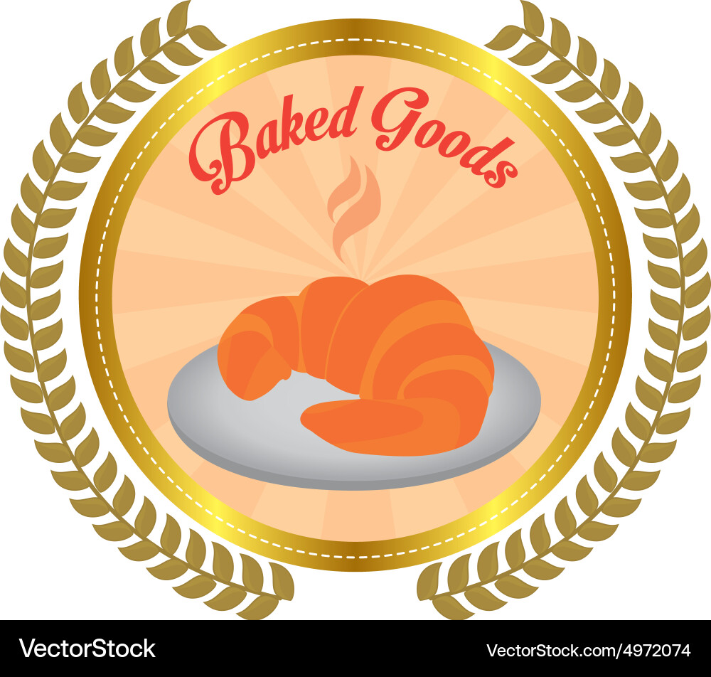 Abstract bakery object on a white background Vector Image