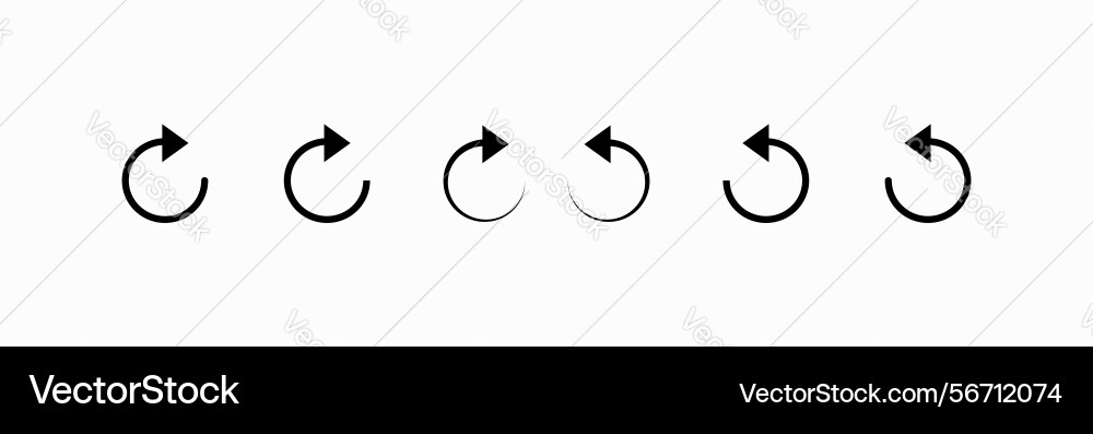 Arrow icon refresh reload rotation vector image