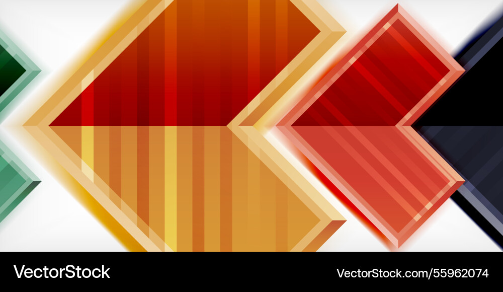 Arrow symbols created with 3d effects and line Arrow symbols created with 3d effects and line vector image