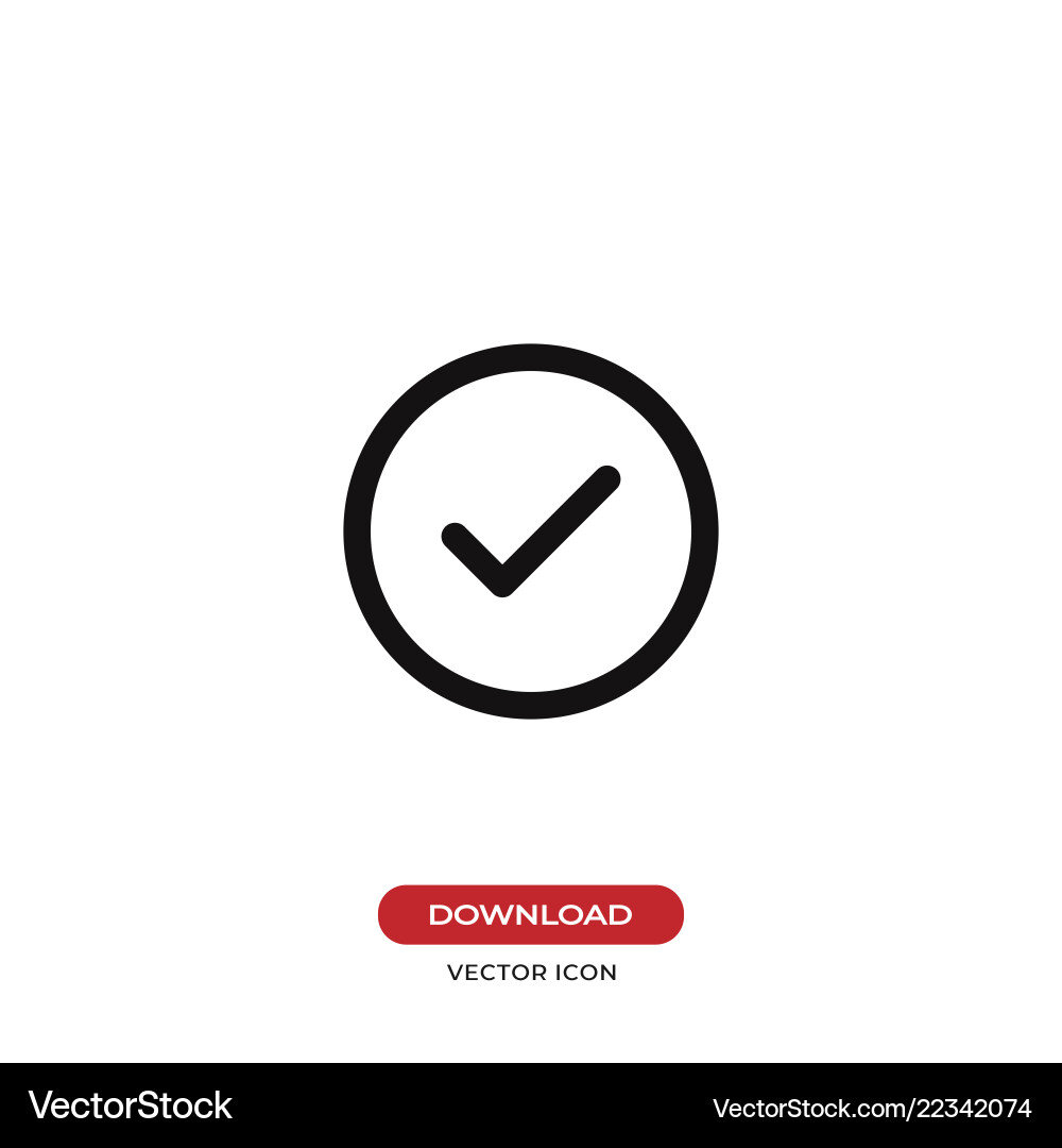 Checked button icon Checked button icon vector image