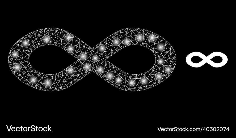 Mesh net alternative infinity Mesh net alternative infinity Vector Image
