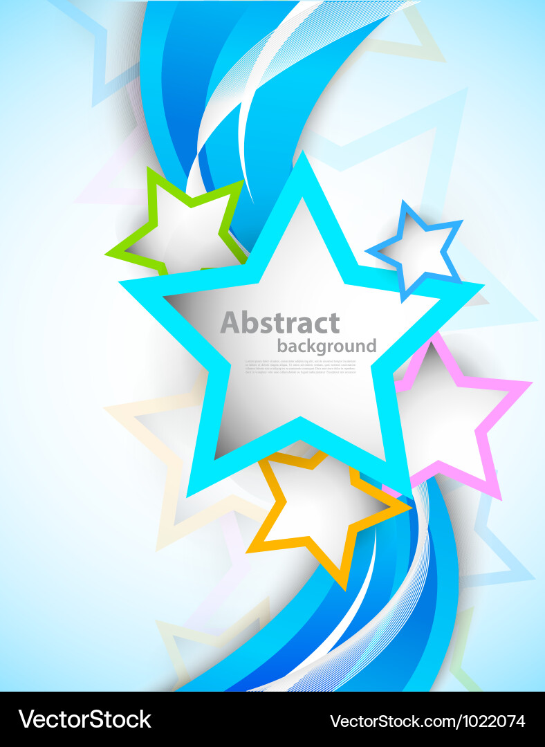 Sparkling Star Background Royalty Free Vector Image