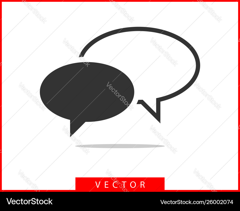 Talk bubble speech icon blank empty bubbles Talk bubble speech icon blank empty bubbles vector image