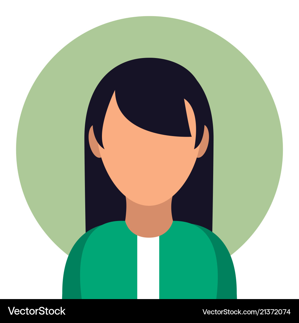 Woman Profile Icon Vector Image
