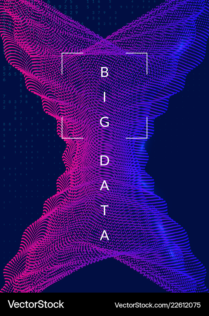 Big data background technology for visualization Big data background technology for visualization vector image