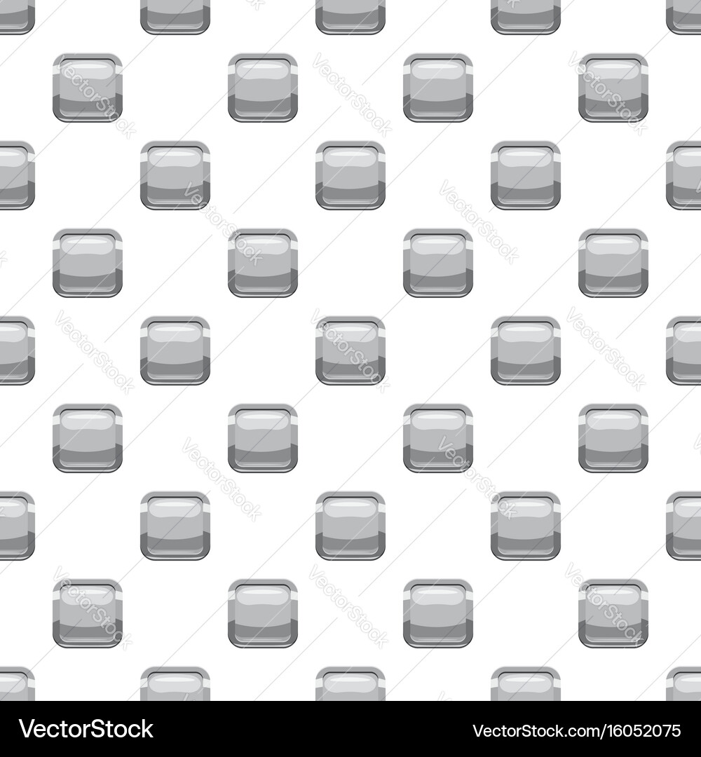 Gray square button pattern vector image