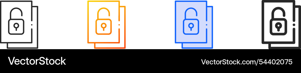 Open data iconthin linear gradient blue stroke Open data iconthin linear gradient blue stroke vector image