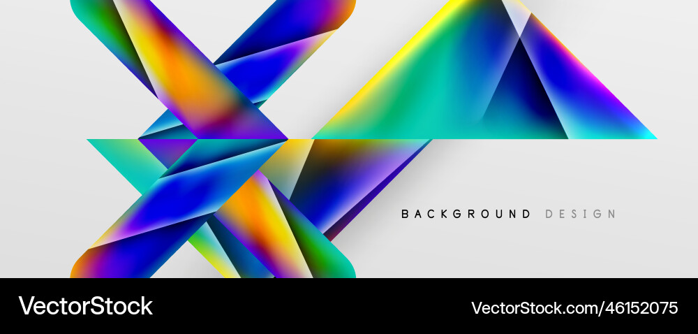 Triangle fluid color gradient abstract background Triangle fluid color gradient abstract background Vector Image