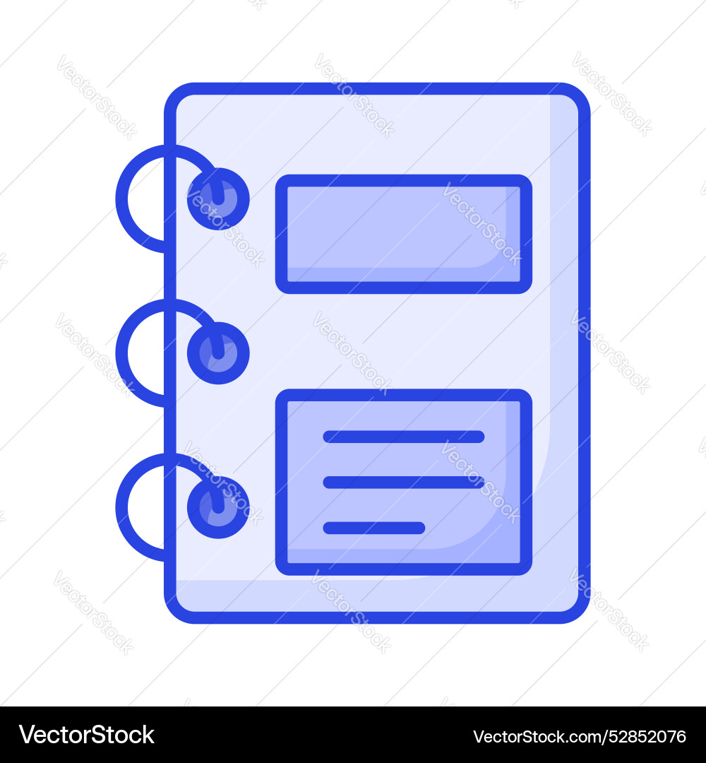 A design of notebook visually appealing Vector Image